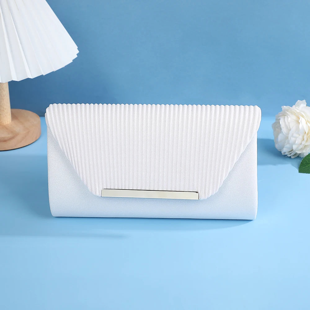 Elegant Evening Clutch Bag with Chain – Wedding & Party Handbag