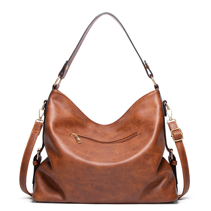 Elegant Leather Shoulder Handbag – Modern Crossbody Style