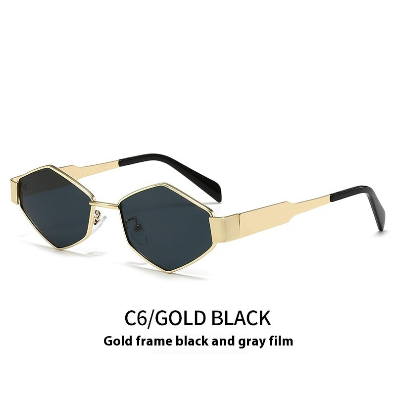Geometric Polygon Metal Sunglasses – Modern Fashion Edition
