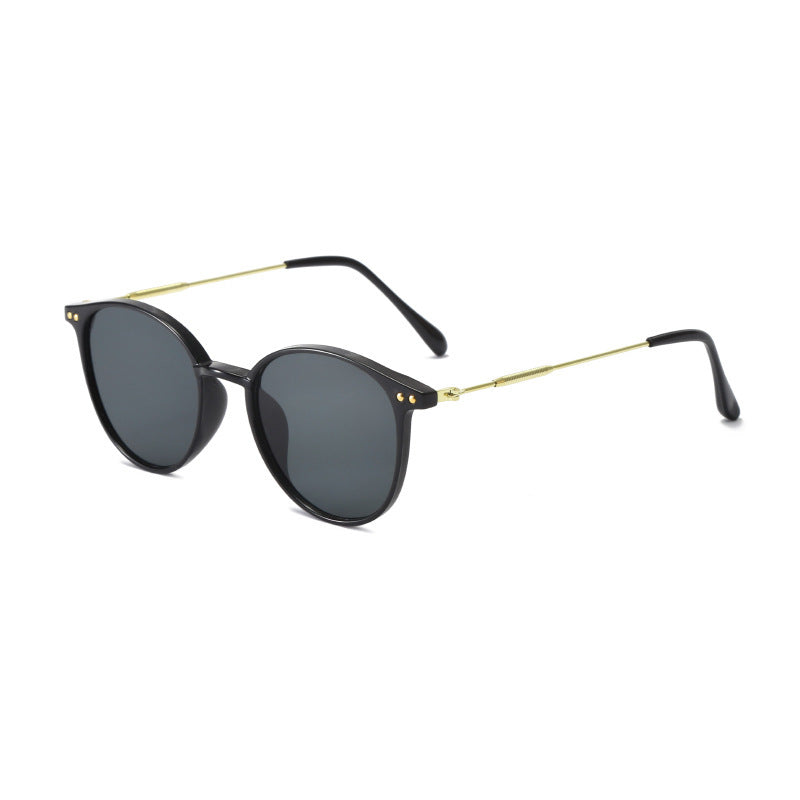 Chic Retro Round Sunglasses – UV Protection Women’s Fashion Shades