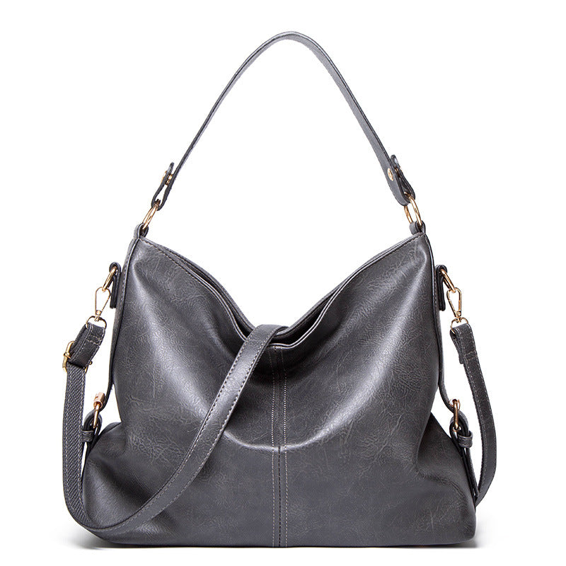 Elegant Leather Shoulder Handbag – Modern Crossbody Style