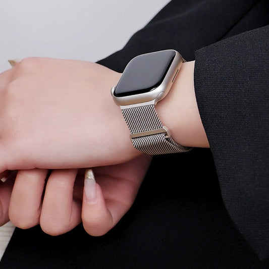 Stainless Steel Apple Watch Band – Premium Metal Strap (Compatible)