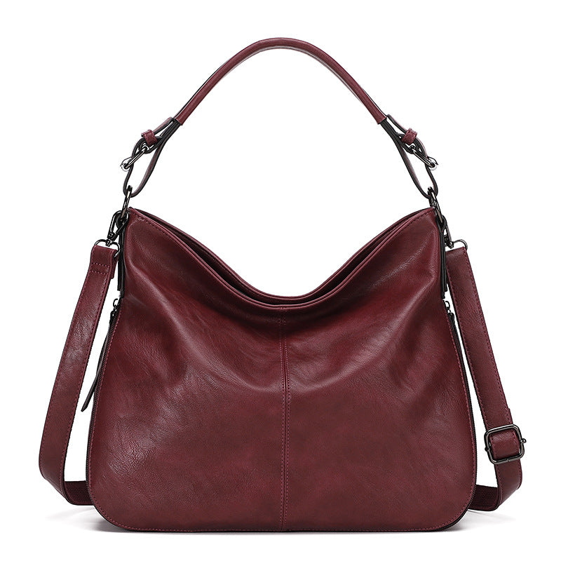 Elegant Leather Shoulder Handbag – Modern Crossbody Style
