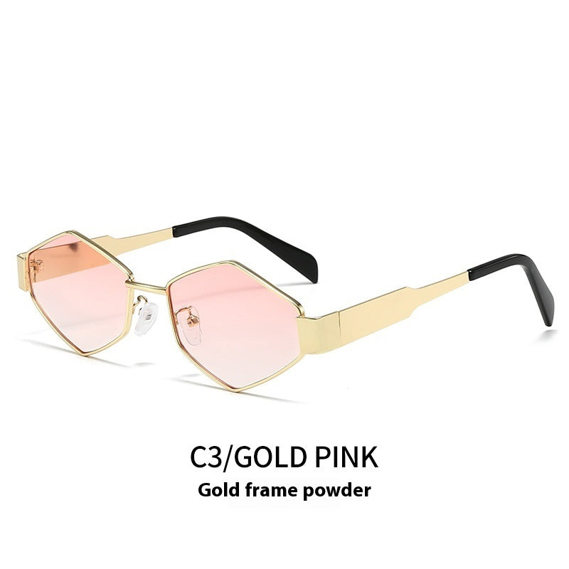 Geometric Polygon Metal Sunglasses – Modern Fashion Edition