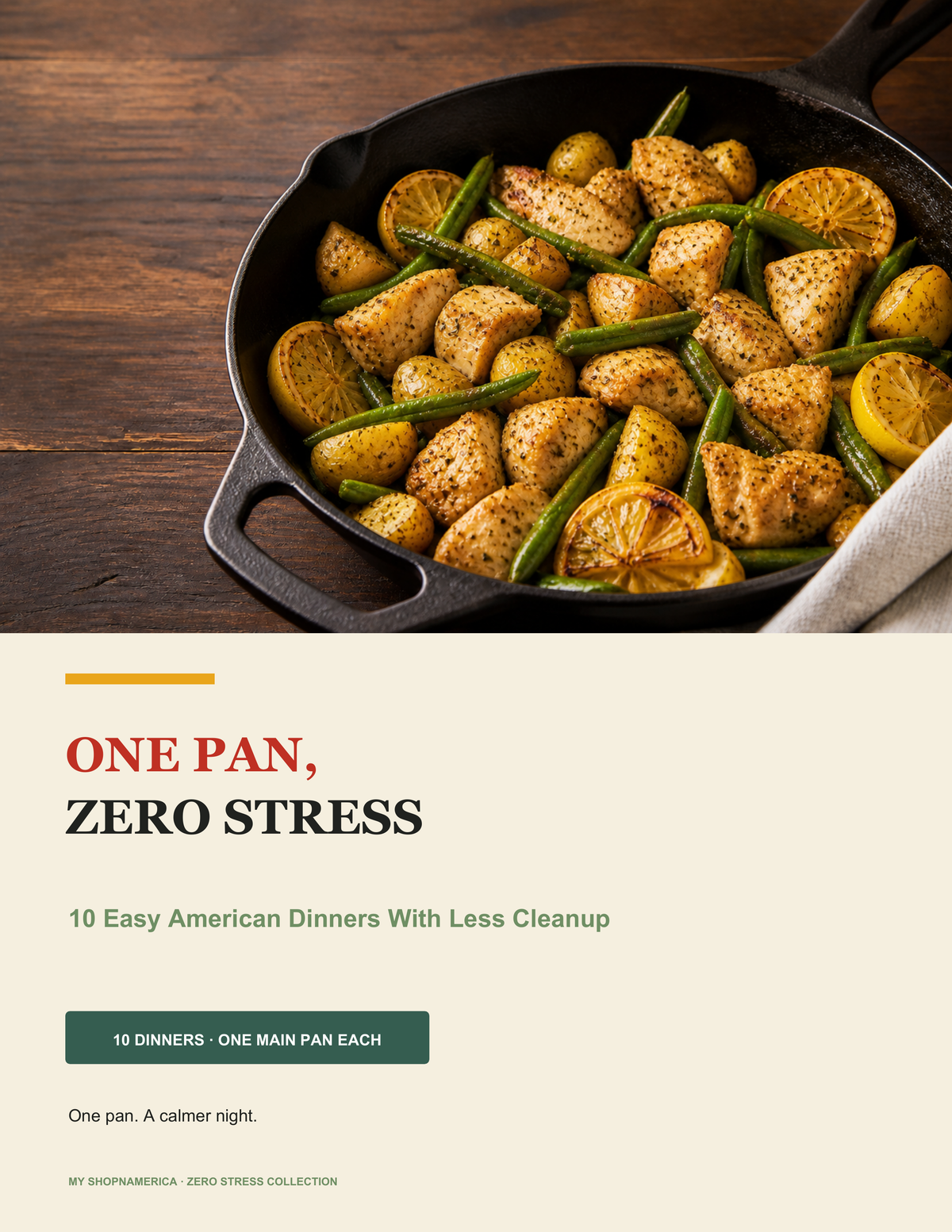 One Pan, Zero Stress ebook cover