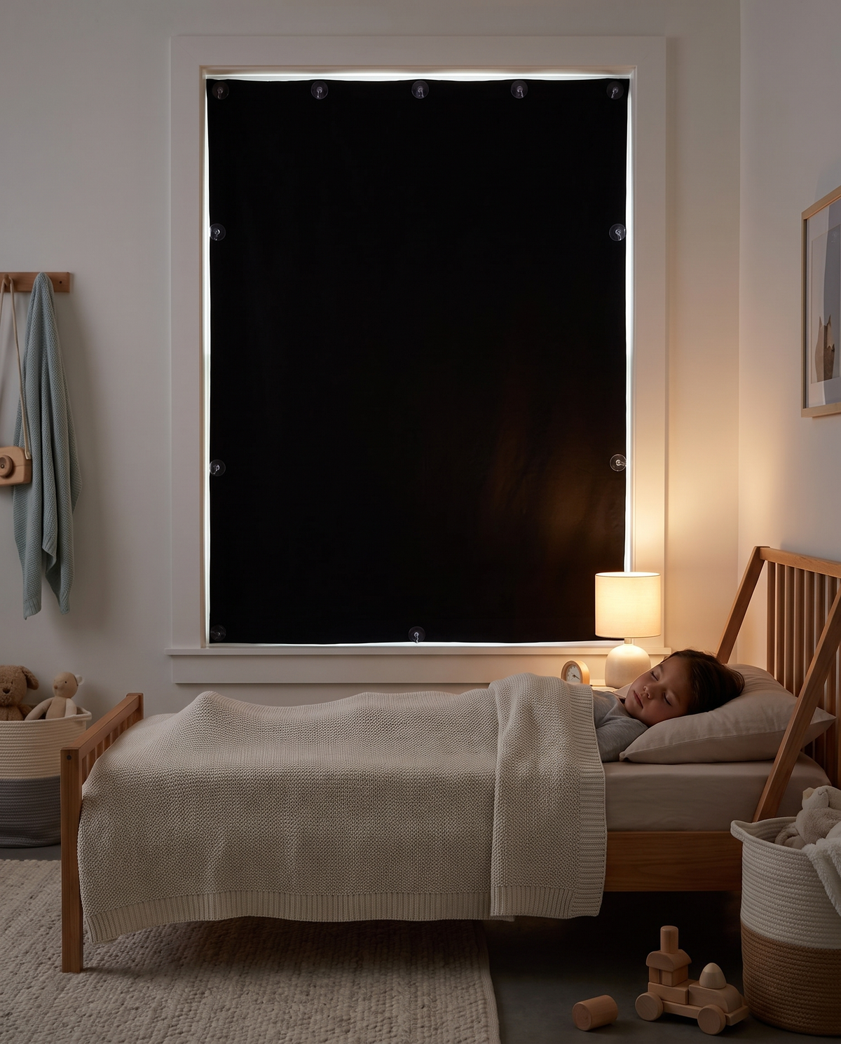 Posturi Kids Portable Blackout Curtain - Suction Cup, No Drilling
